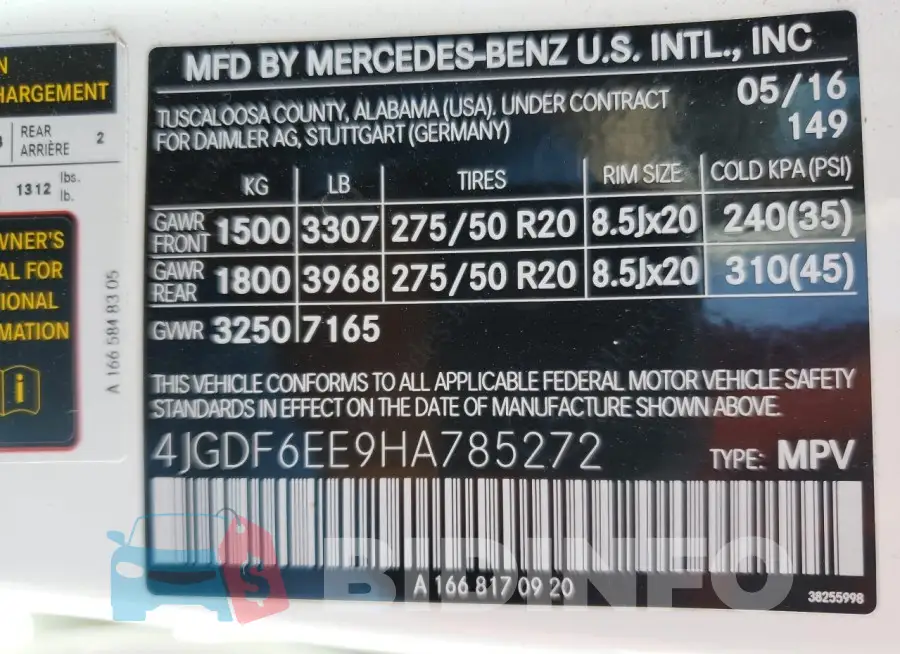 4JGDF6EE9HA785272 Photo# 13