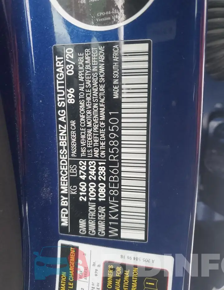 W1KWF8EB6LR589501 Photo# 12
