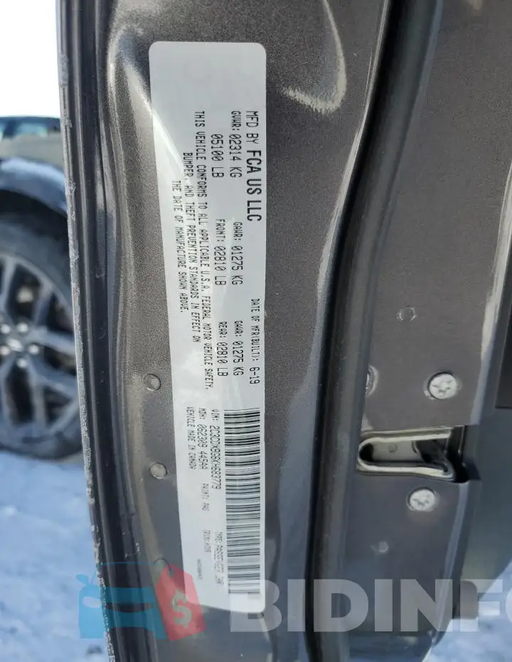 2C3CDXBG6KH683779 Photo# 12