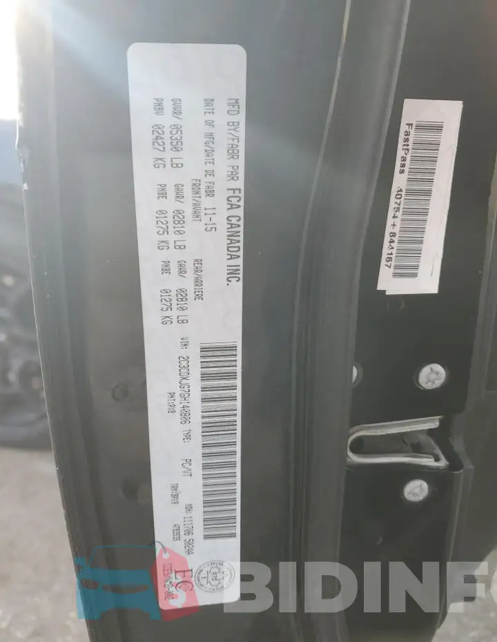 2C3CDXJG7GH140806 Photo# 12