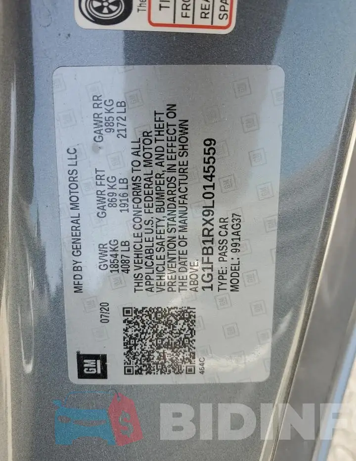 1G1FB1RX9L0145559 Photo# 13