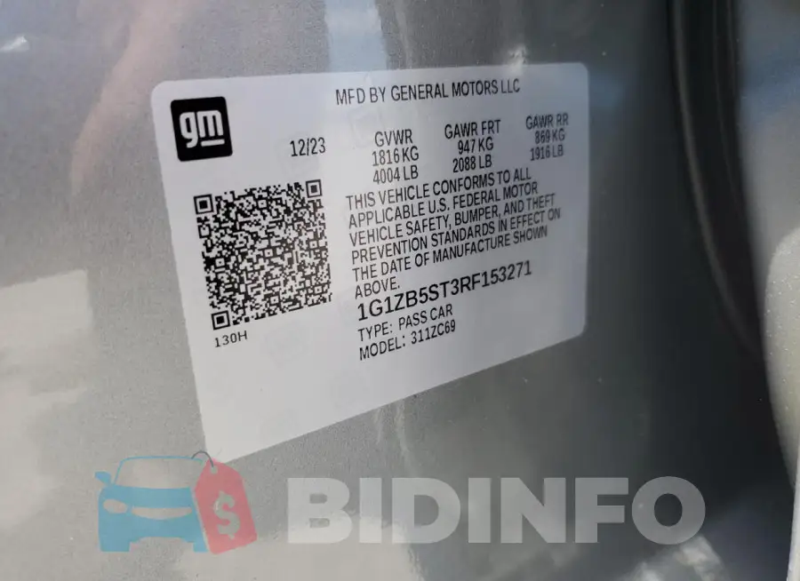 1G1ZB5ST3RF153271 Photo# 12