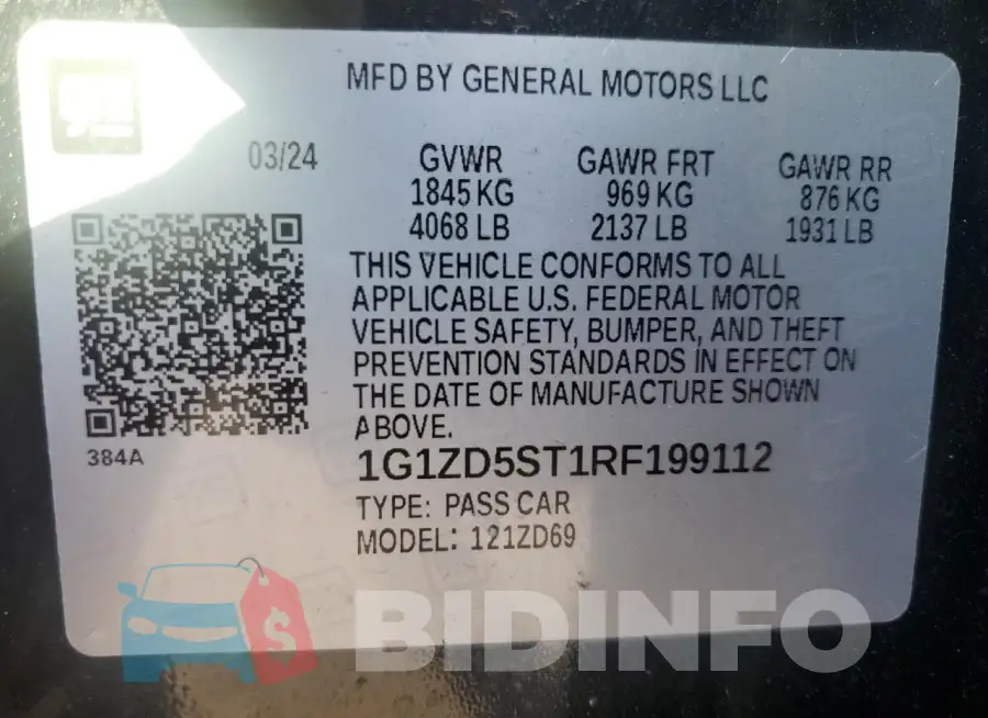 1G1ZD5ST1RF199112 Photo# 12