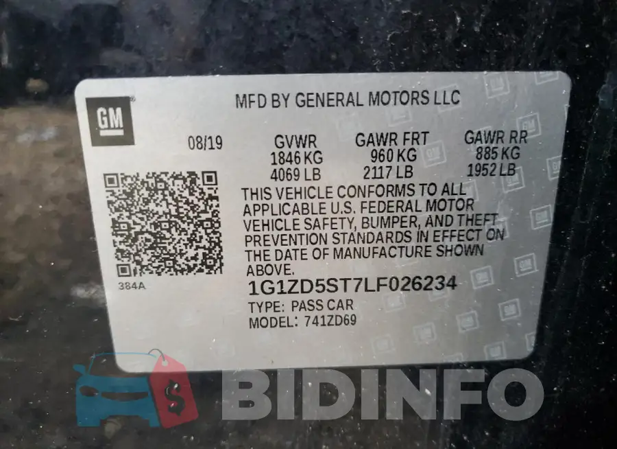 1G1ZD5ST7LF026234 Photo# 12