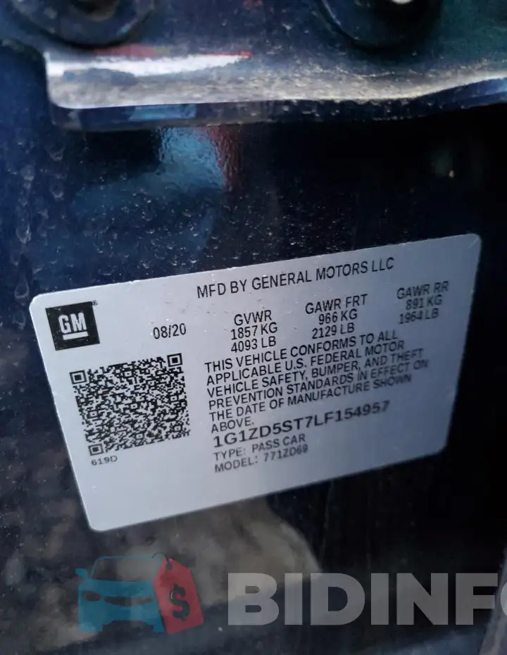 1G1ZD5ST7LF154957 Photo# 13