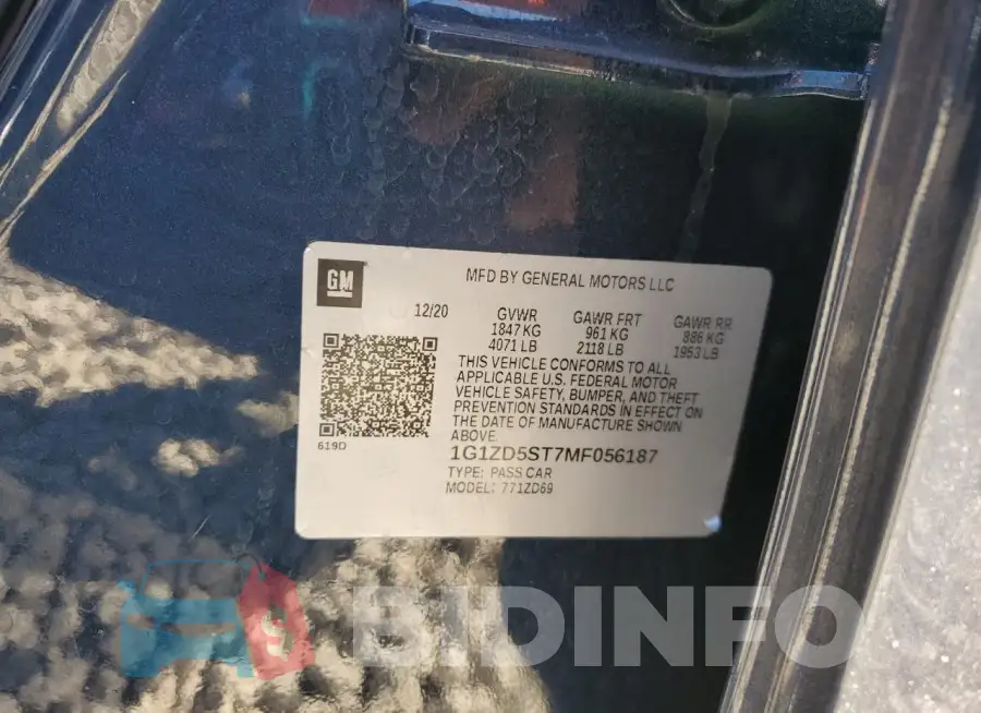 1G1ZD5ST7MF056187 Photo# 12
