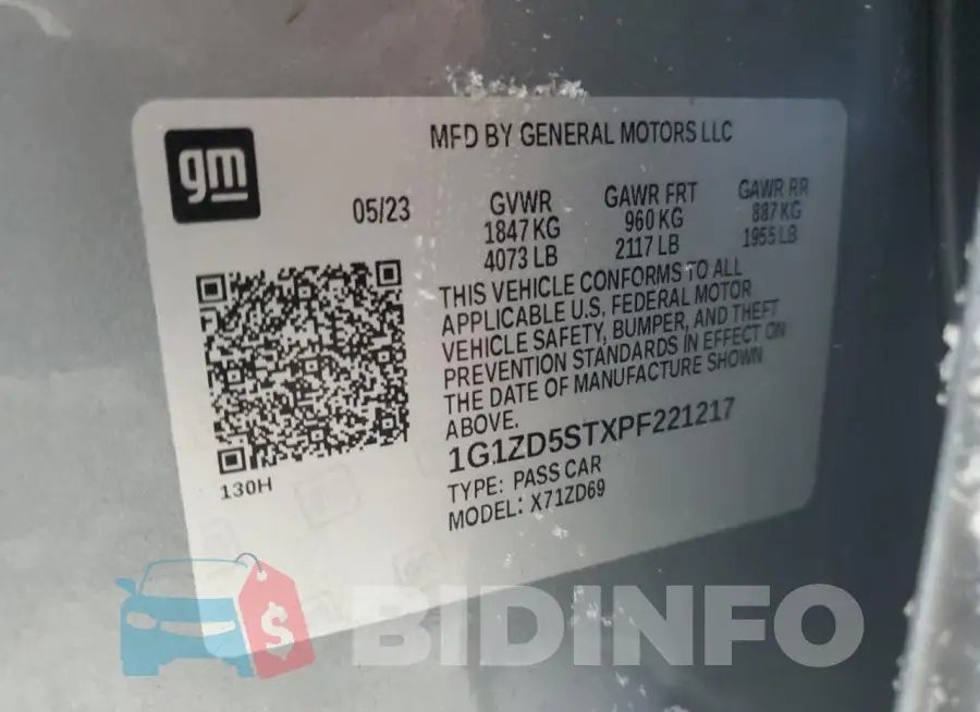 1G1ZD5STXPF221217 Photo# 12