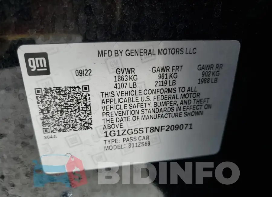 1G1ZG5ST8NF209071 Photo# 13