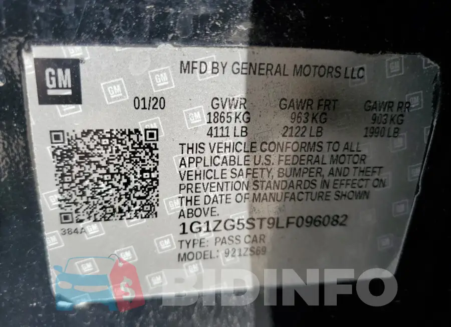 1G1ZG5ST9LF096082 Photo# 12