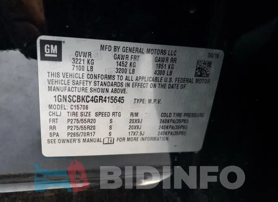1GNSCBKC4GR415645 Photo# 13