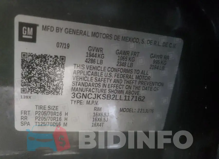 3GNCJKSB2LL117162 Photo# 13
