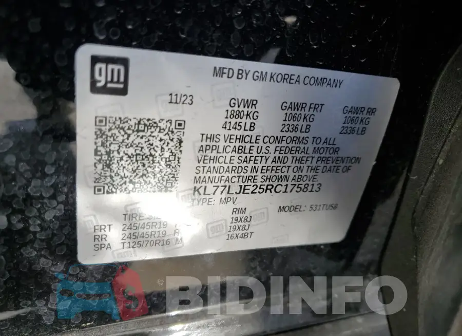 KL77LJE25RC175813 Photo# 13