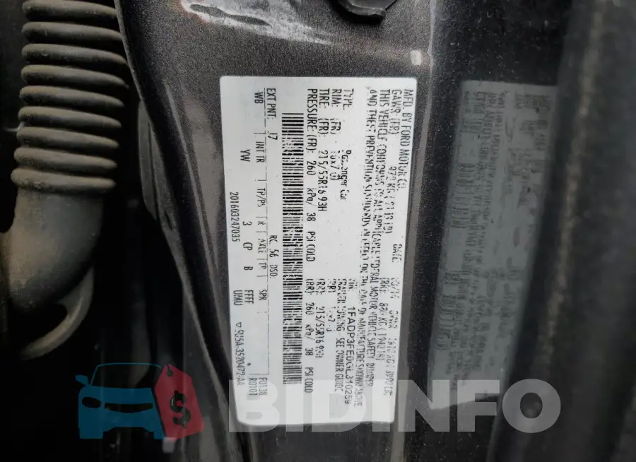 1FADP3FE0GL310259 Photo# 12