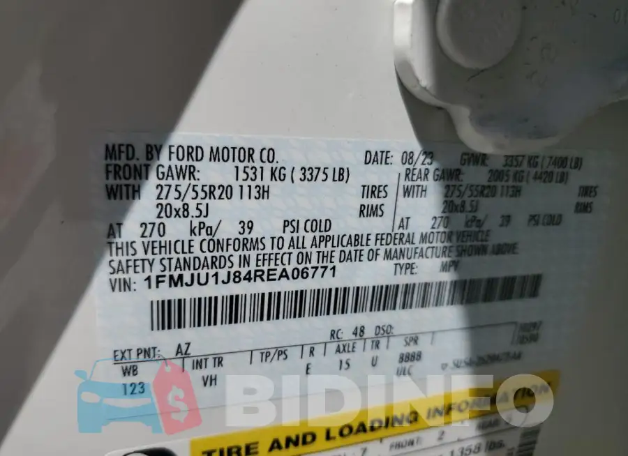 1FMJU1J84REA06771 Photo# 13
