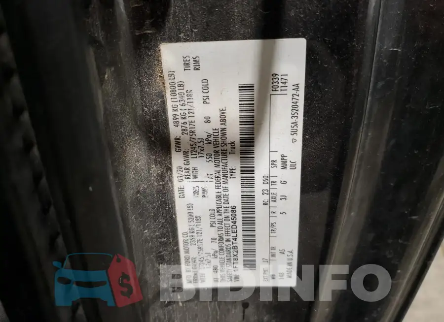1FT8X2BT4LED45086 Photo# 12