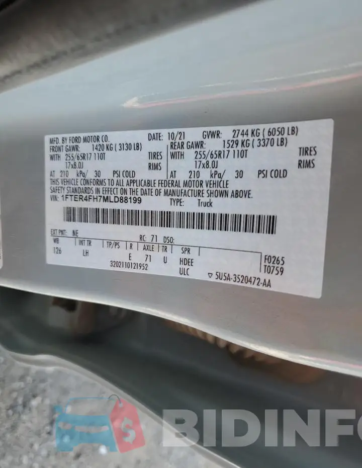 1FTER4FH7MLD88199 Photo# 12