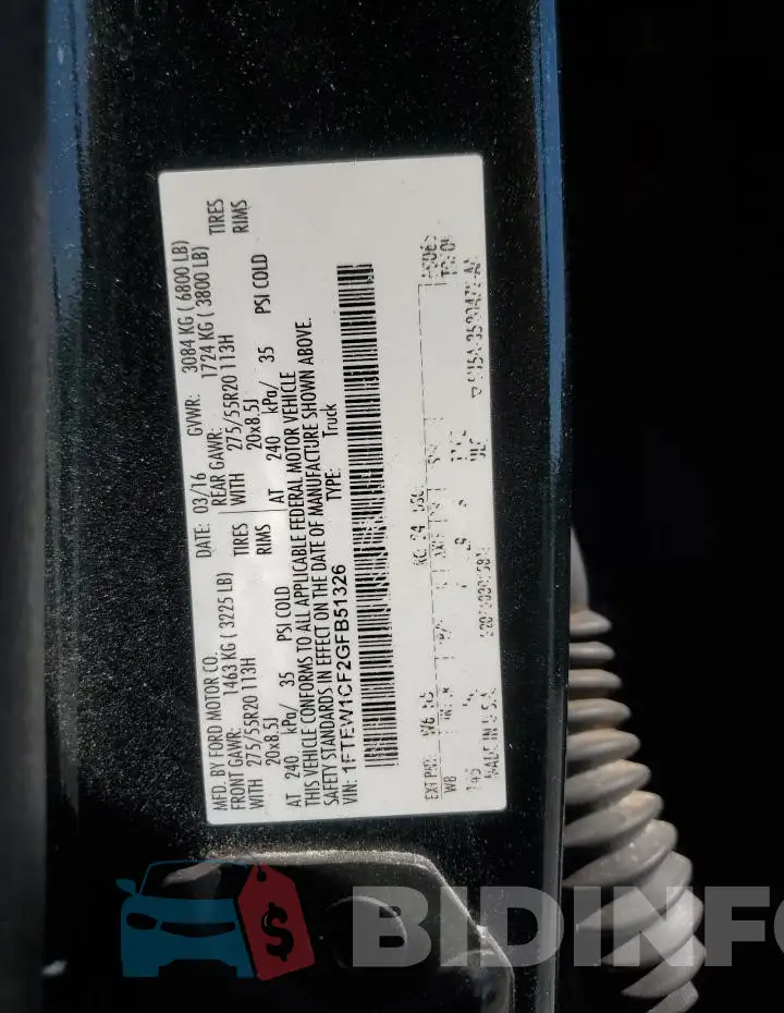 1FTEW1CF2GFB51326 Photo# 12