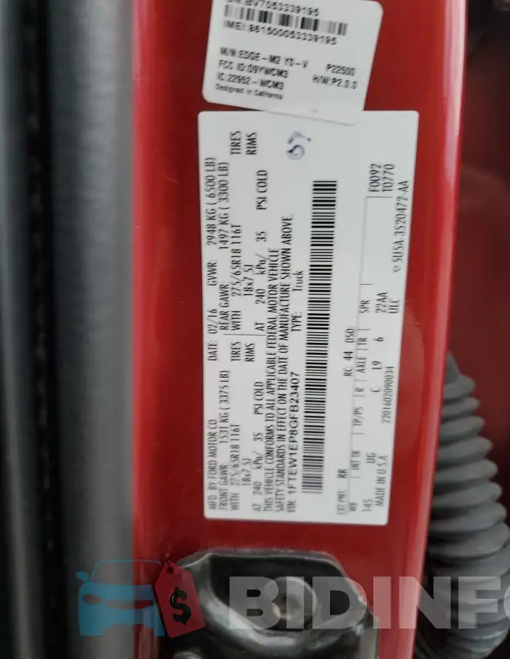 1FTEW1EP8GFB23407 Photo# 12