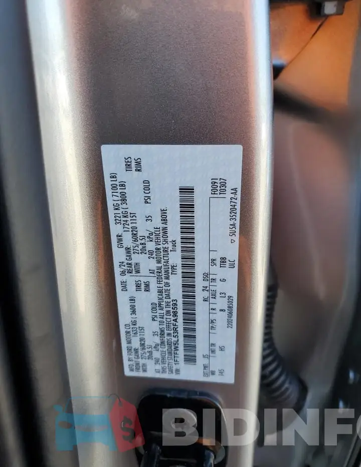 1FTFW5L53RFA98593 Photo# 13