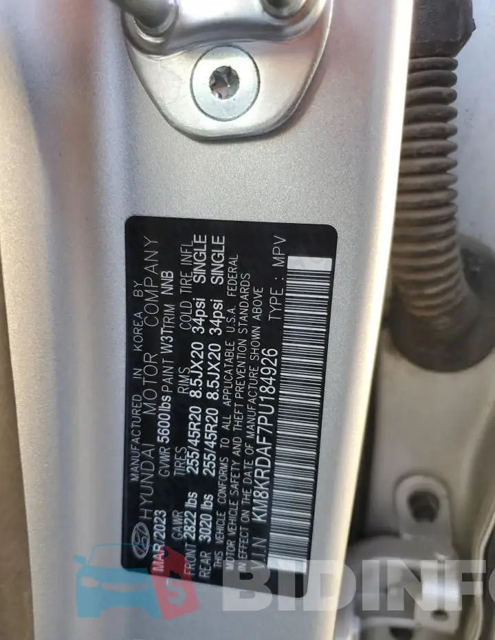 KM8KRDAF7PU184926 Photo# 12