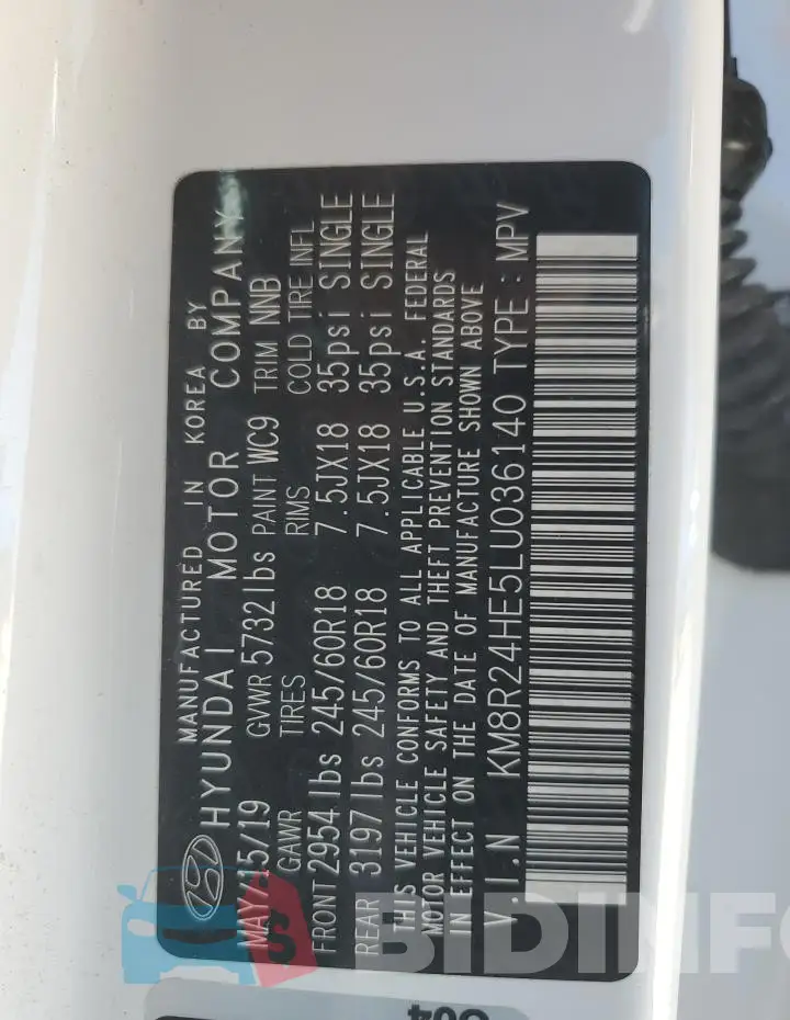 KM8R24HE5LU036140 Photo# 13