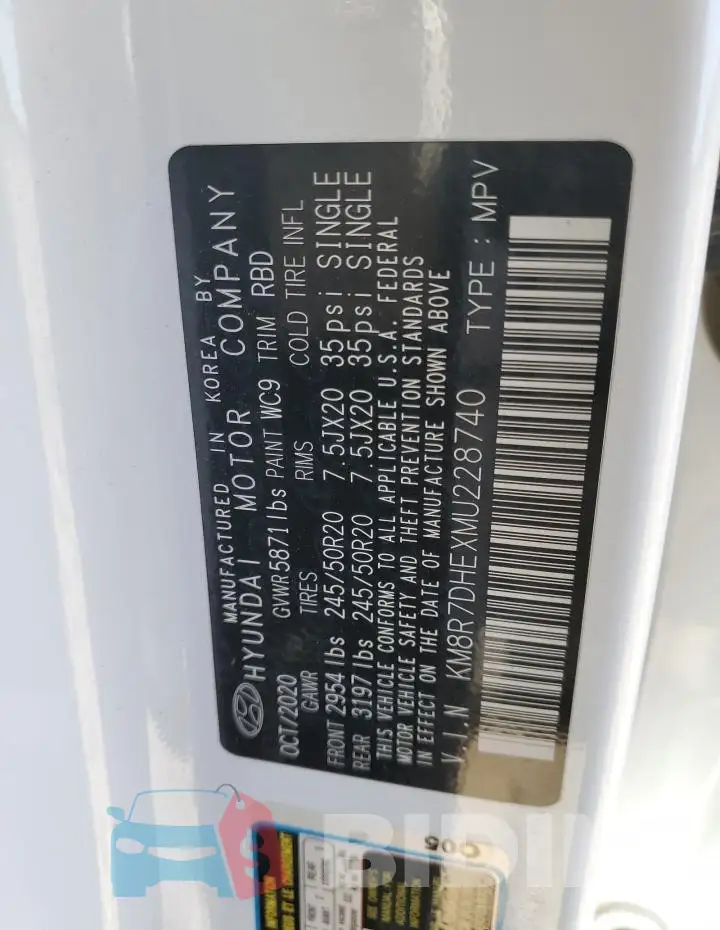 KM8R7DHEXMU228740 Photo# 13