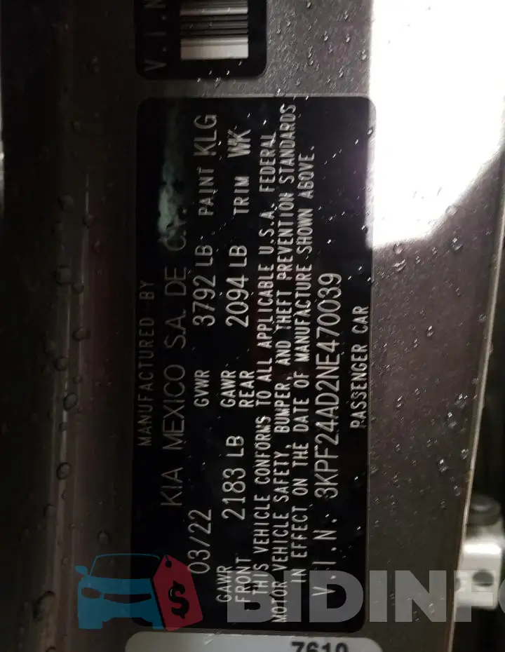3KPF24AD2NE470039 Photo# 13