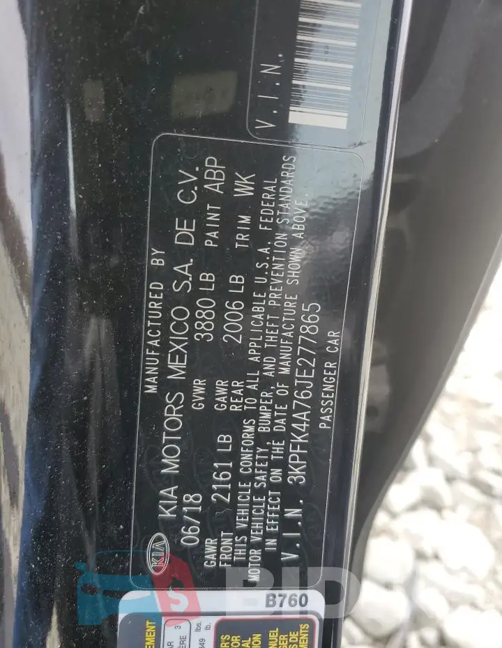 3KPFK4A76JE277865 Photo# 12