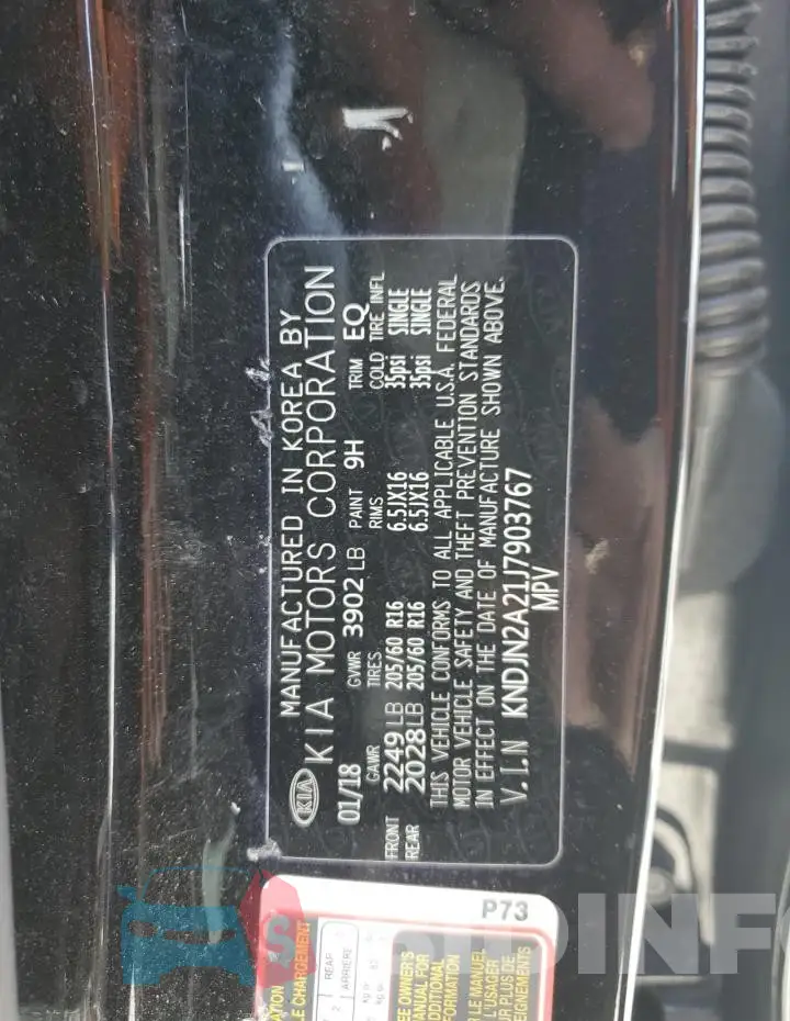 KNDJN2A21J7903767 Photo# 12