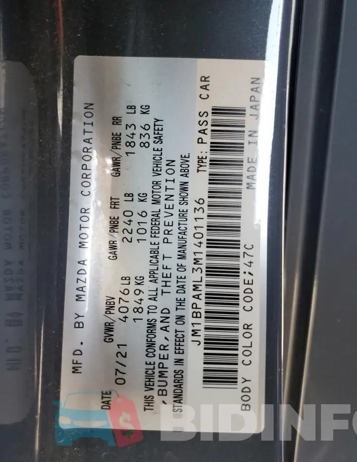 JM1BPAML3M1401136 Photo# 13