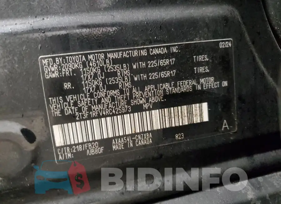 2T3F1RFV4RC425973 Photo# 13