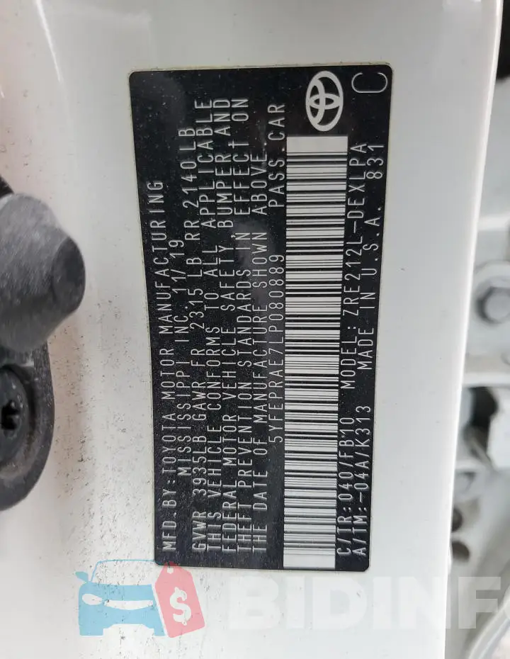 5YFEPRAE7LP080889 Photo# 12