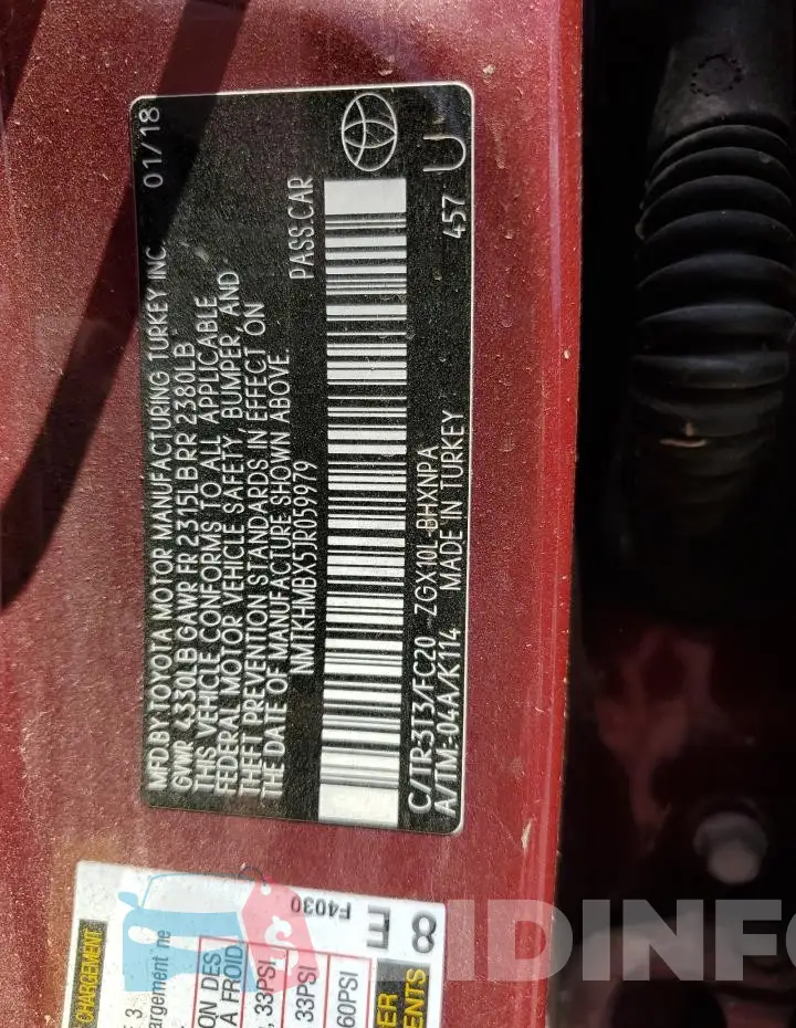 NMTKHMBX5JR059979 Photo# 12