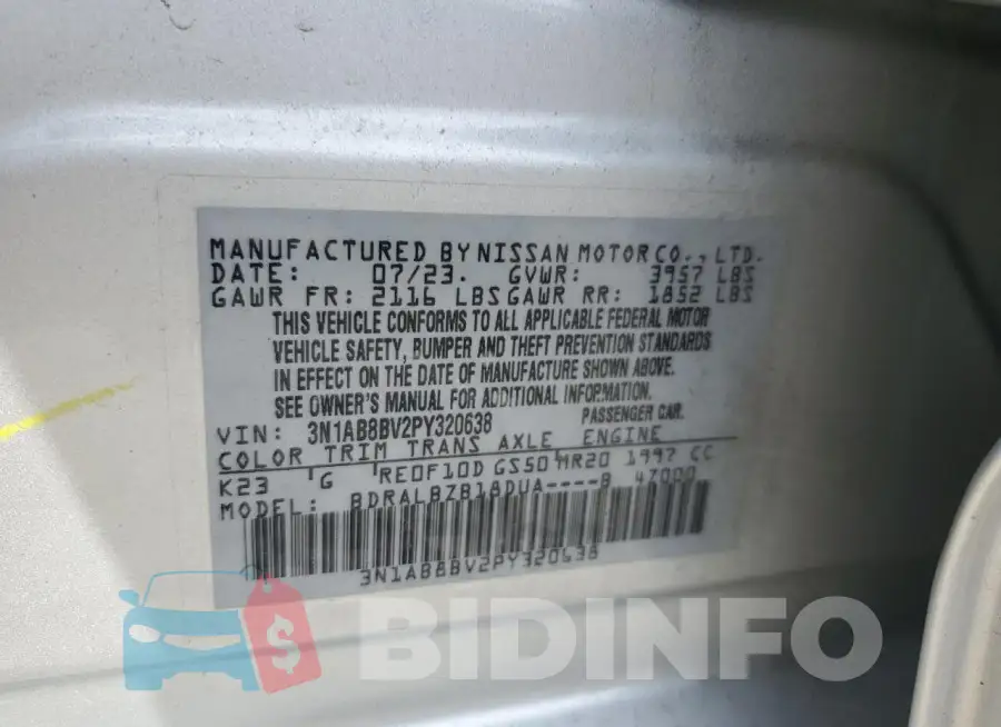 3N1AB8BV2PY320638 Photo# 12