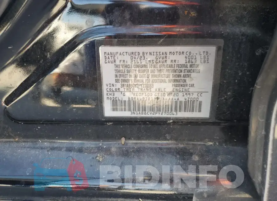 3N1AB8CV2PY270063 Photo# 12