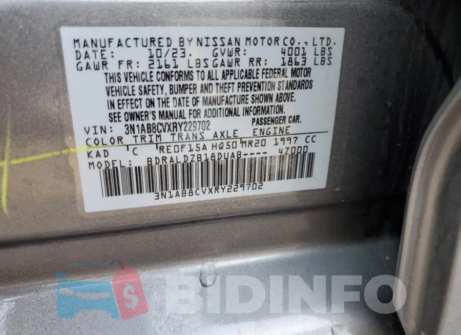3N1AB8CVXRY229702 Photo# 12