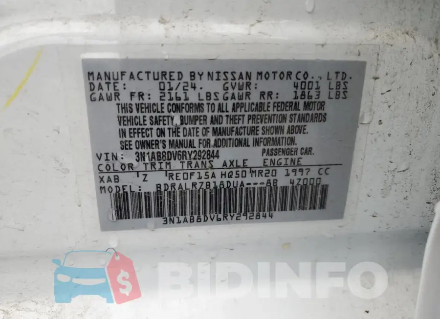 3N1AB8DV6RY292844 Photo# 12