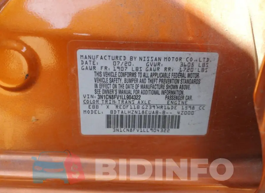3N1CN8FV1LL904322 Photo# 12