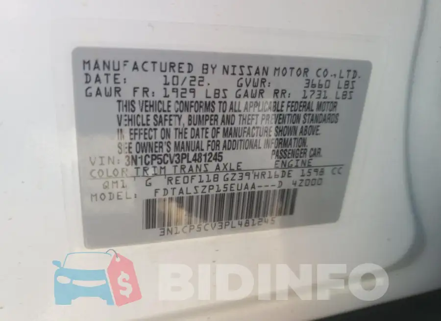 3N1CP5CV3PL481245 Photo# 13