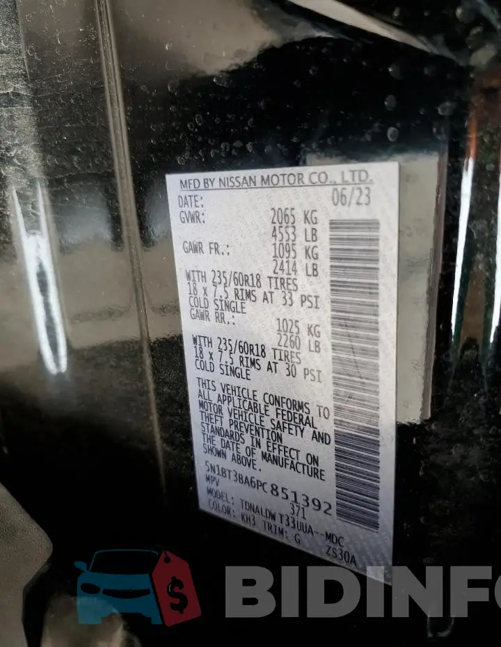 5N1BT3BA6PC851392 Photo# 13