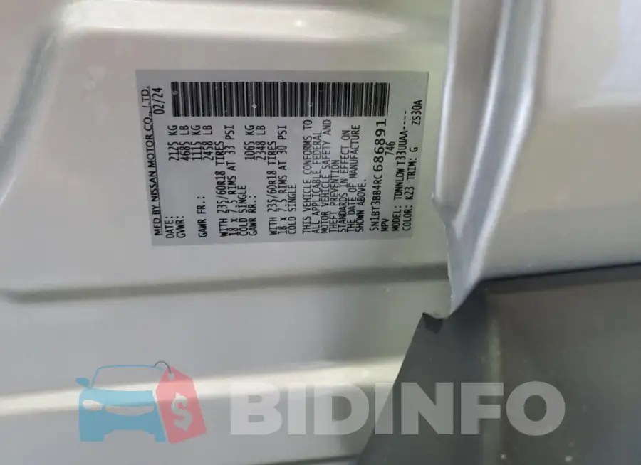 5N1BT3BB4RC686891 Photo# 13