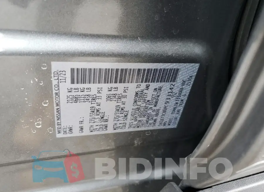 5N1BT3CB0PC933142 Photo# 13