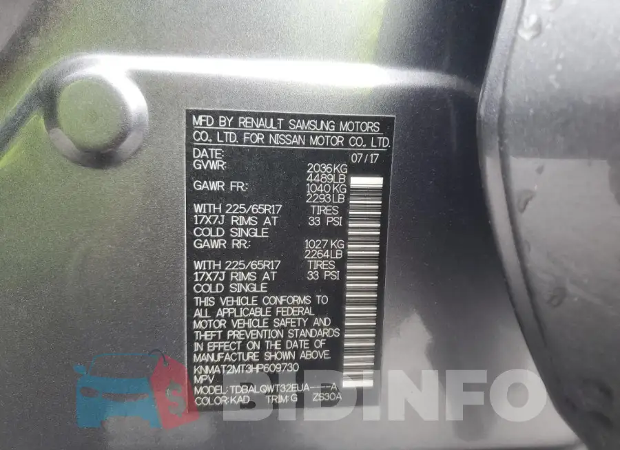 KNMAT2MT3HP609730 Photo# 13