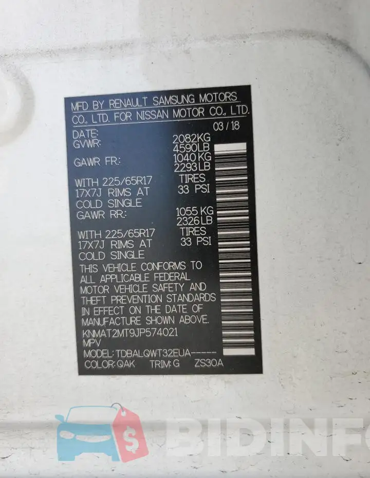 KNMAT2MT9JP574021 Photo# 13