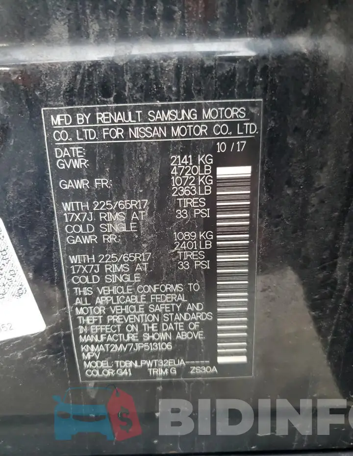 KNMAT2MV7JP513106 Photo# 13