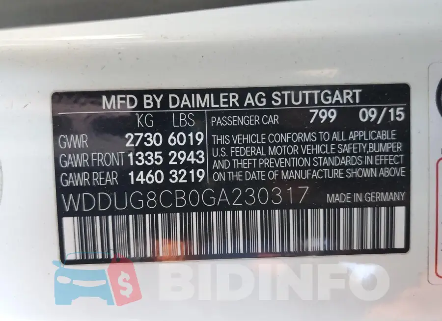 WDDUG8CB0GA230317 Photo# 13