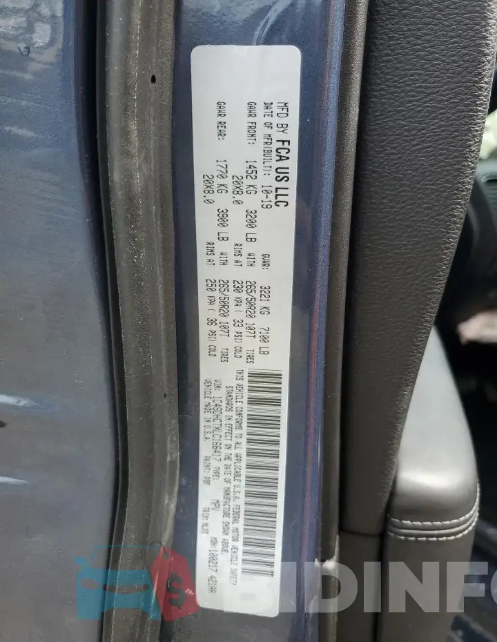 1C4SDHCTXLC166417 Photo# 13