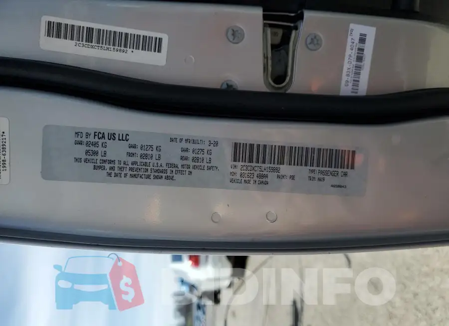 2C3CDXCT5LH159892 Photo# 12