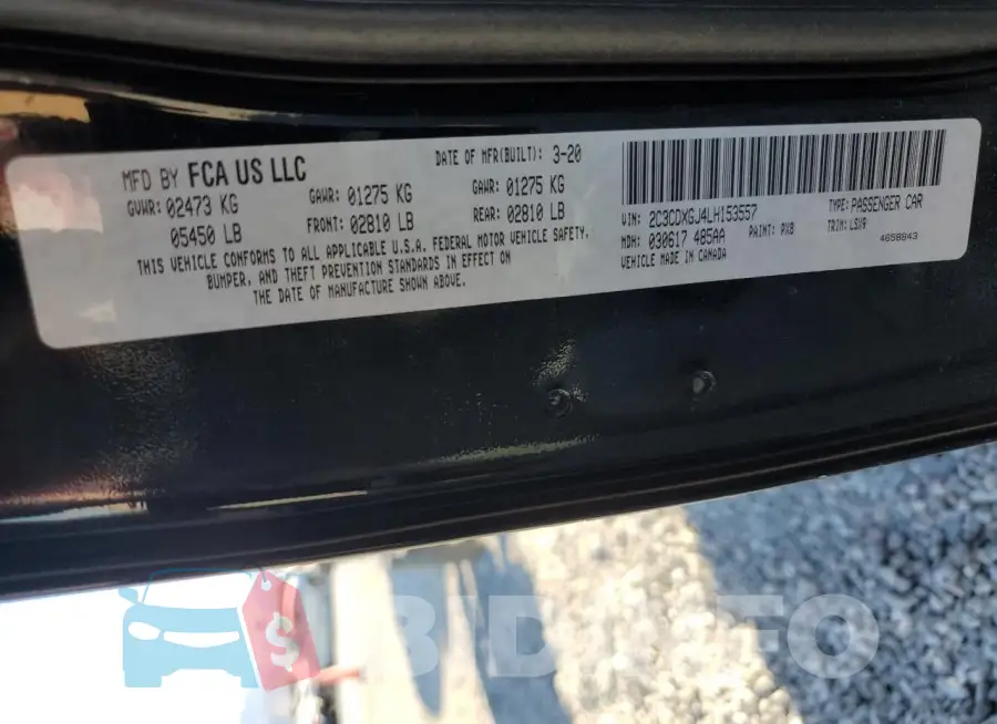 2C3CDXGJ4LH153557 Photo# 12