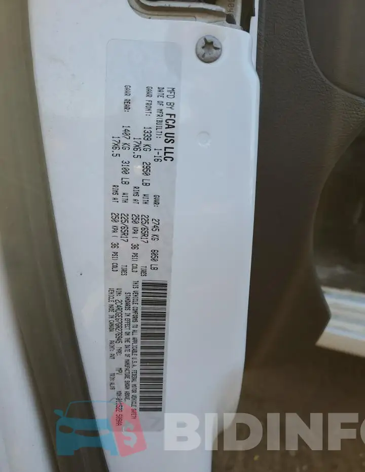 2C4RDGEG7GR276945 Photo# 13